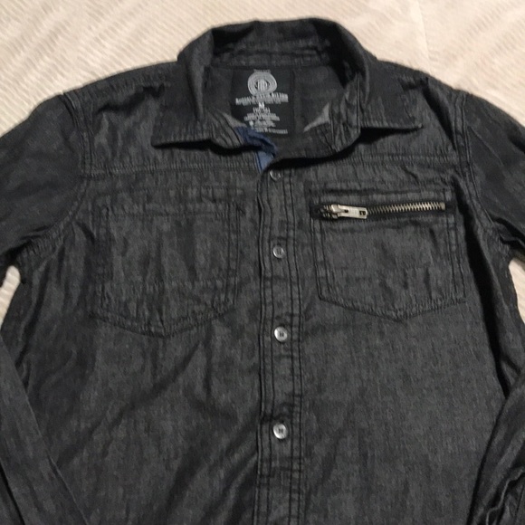 Boys button dow long sleeve Buffalo David Bitton M - Picture 1 of 5